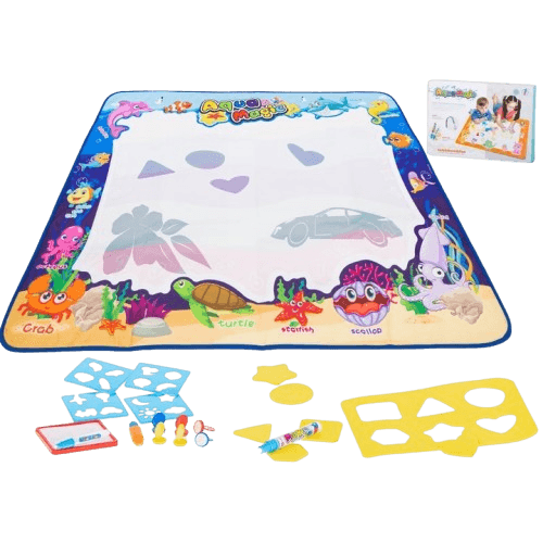 Water Drawing Set with Stencils and Stamps